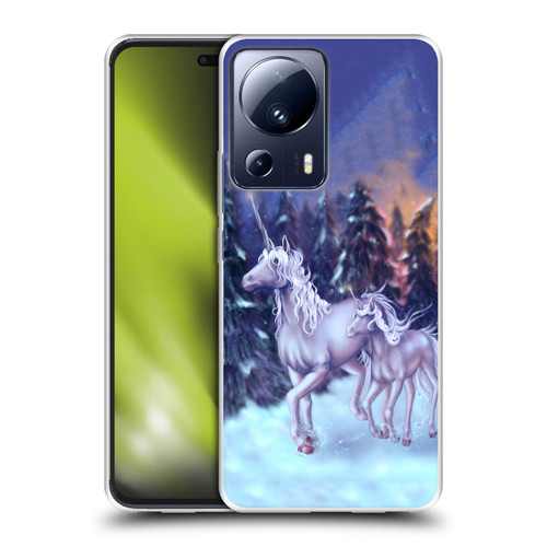 Tiffany "Tito" Toland-Scott Christmas Art Winter Unicorns Soft Gel Case for Xiaomi 13 Lite 5G