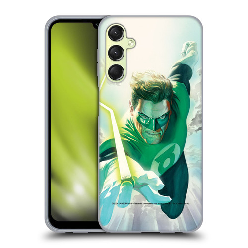 Green Lantern DC Comics Comic Book Covers Flight Soft Gel Case for Samsung Galaxy A24 4G / Galaxy M34 5G