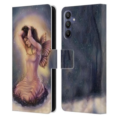 Tiffany "Tito" Toland-Scott Fairies Pink Winter Leather Book Wallet Case Cover For Samsung Galaxy A15