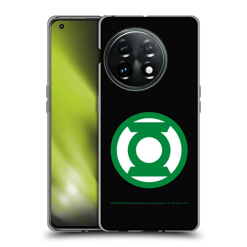 Green Lantern DC Comics Logos Black Soft Gel Case for OnePlus 11 5G