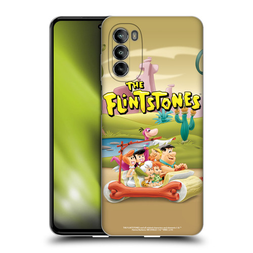 The Flintstones Characters Stone Car Soft Gel Case for Motorola Moto G82 5G