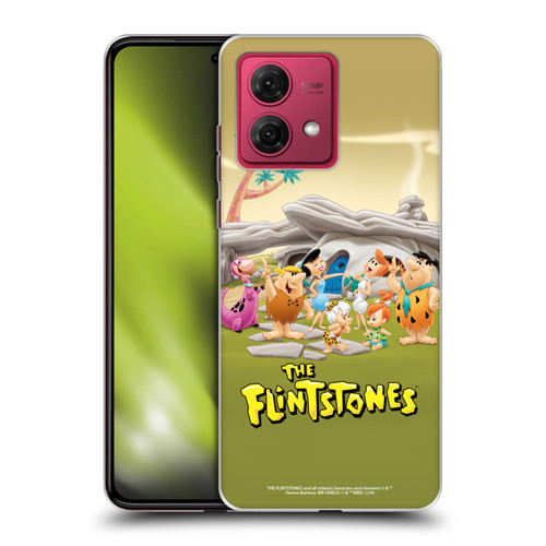 The Flintstones Characters Stone House Soft Gel Case for Motorola Moto G84 5G