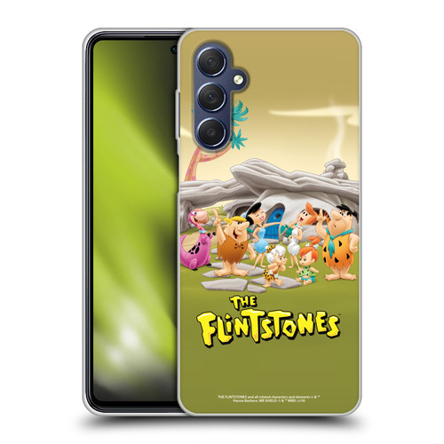 The Flintstones Characters Stone House Soft Gel Case for Samsung Galaxy M54 5G