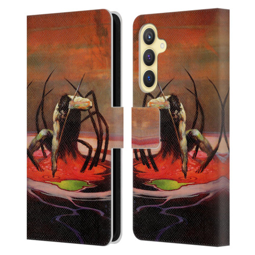 Frank Frazetta Fantasy The Spider King Leather Book Wallet Case Cover For Samsung Galaxy S23 FE 5G