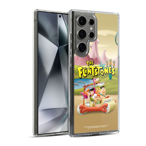 The Flintstones Characters Stone Car Soft Gel Case for Samsung Galaxy S24 Ultra 5G & MagSafe