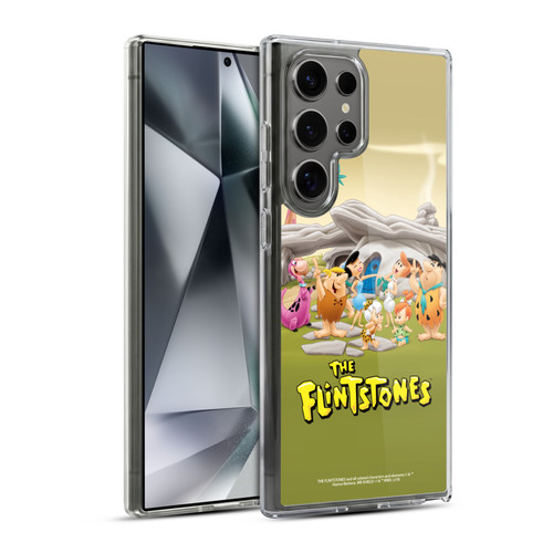 The Flintstones Characters Stone House Soft Gel Case for Samsung Galaxy S24 Ultra 5G & MagSafe