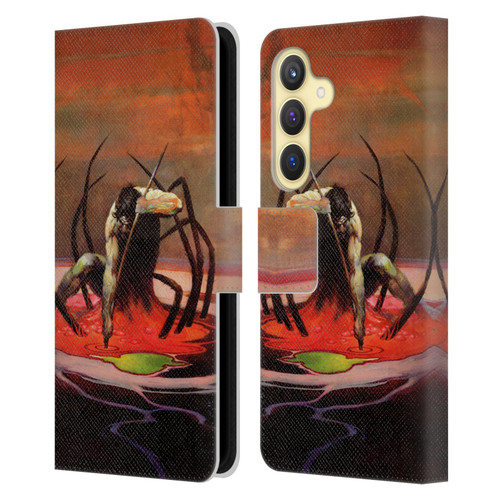 Frank Frazetta Fantasy The Spider King Leather Book Wallet Case Cover For Samsung Galaxy S24 5G