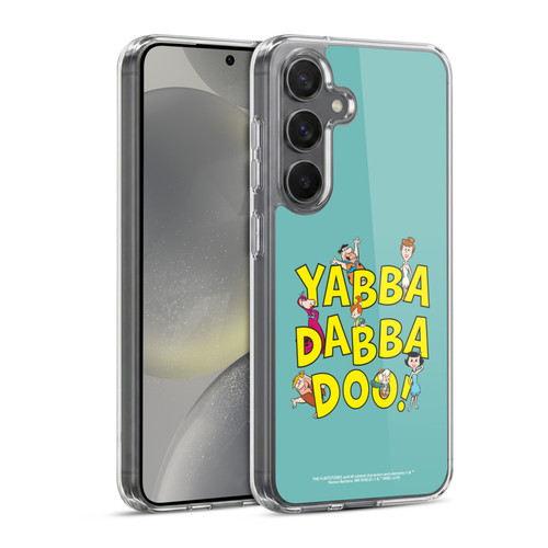 The Flintstones Graphics Yabba-Dabba-Doo Soft Gel Case for Samsung Galaxy S24 5G & MagSafe