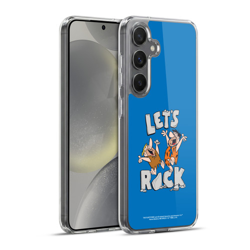 The Flintstones Graphics Fred And Barney Soft Gel Case for Samsung Galaxy S24+ 5G & MagSafe