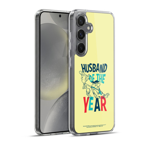 The Flintstones Graphics Husband Of The Year Soft Gel Case for Samsung Galaxy S24+ 5G & MagSafe