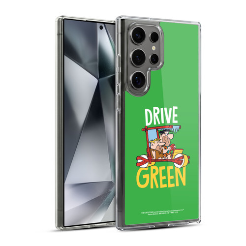The Flintstones Graphics Drive Green Soft Gel Case for Samsung Galaxy S24 Ultra 5G & MagSafe