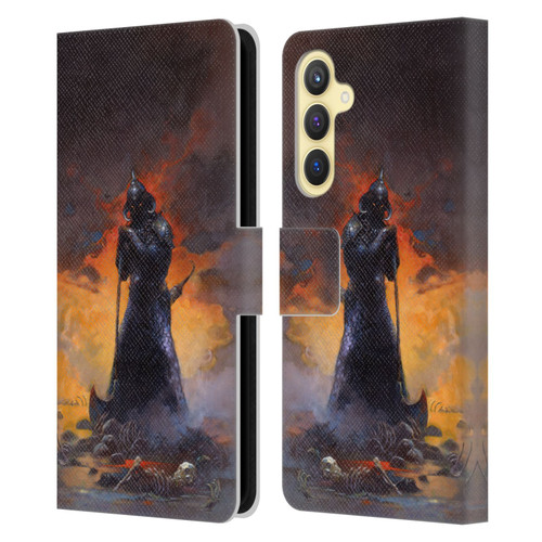 Frank Frazetta Medieval Fantasy Death Dealer 3 Leather Book Wallet Case Cover For Samsung Galaxy S23 FE 5G