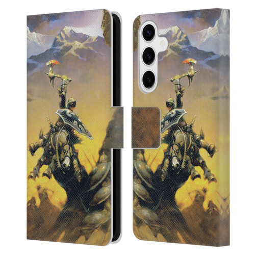 Frank Frazetta Medieval Fantasy Eternal Champion Leather Book Wallet Case Cover For Samsung Galaxy S24+ 5G