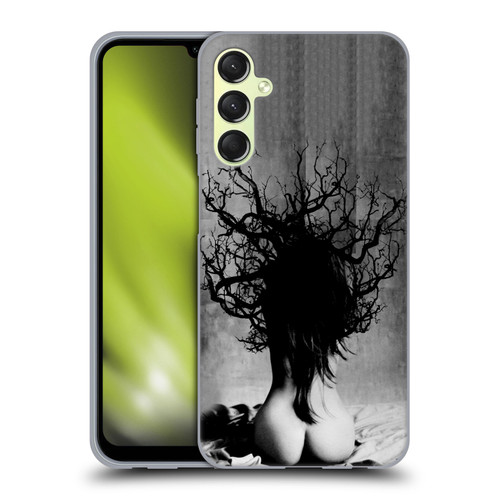 LouiJoverArt Black And White She Oak Soft Gel Case for Samsung Galaxy A24 4G / M34 5G