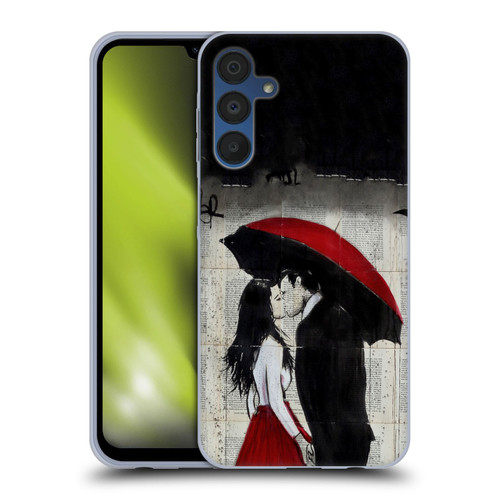 LouiJoverArt Red Ink A New Kiss Soft Gel Case for Samsung Galaxy A15