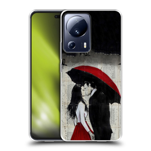 LouiJoverArt Red Ink A New Kiss Soft Gel Case for Xiaomi 13 Lite 5G