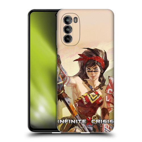 Infinite Crisis Characters Atomic Wonder Woman Soft Gel Case for Motorola Moto G82 5G