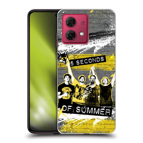 5 Seconds of Summer Posters Splatter Soft Gel Case for Motorola Moto G84 5G