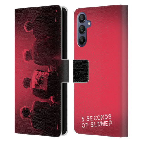 5 Seconds of Summer Posters Colour Washed Leather Book Wallet Case Cover For Samsung Galaxy A15