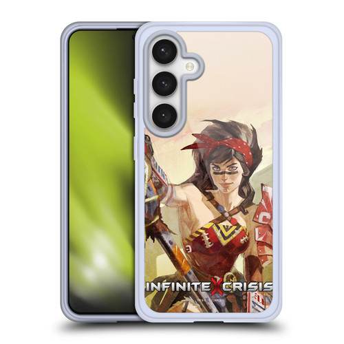 Infinite Crisis Characters Atomic Wonder Woman Soft Gel Case for Samsung Galaxy S24 5G