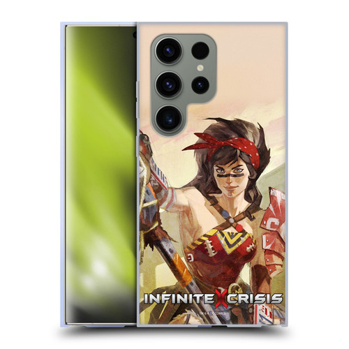 Infinite Crisis Characters Atomic Wonder Woman Soft Gel Case for Samsung Galaxy S24 Ultra 5G
