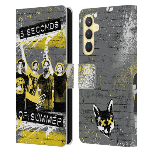 5 Seconds of Summer Posters Splatter Leather Book Wallet Case Cover For Samsung Galaxy S23 FE 5G