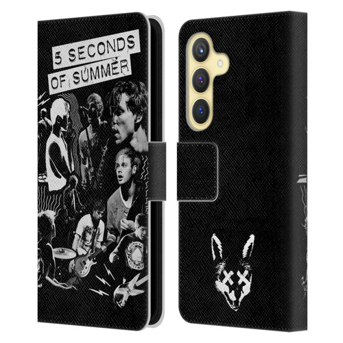 5 Seconds of Summer Posters Punkzine Leather Book Wallet Case Cover For Samsung Galaxy S24 5G