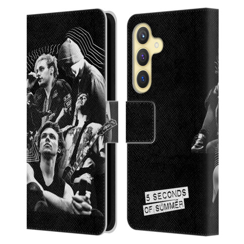 5 Seconds of Summer Posters Punkzine 2 Leather Book Wallet Case Cover For Samsung Galaxy S24 5G