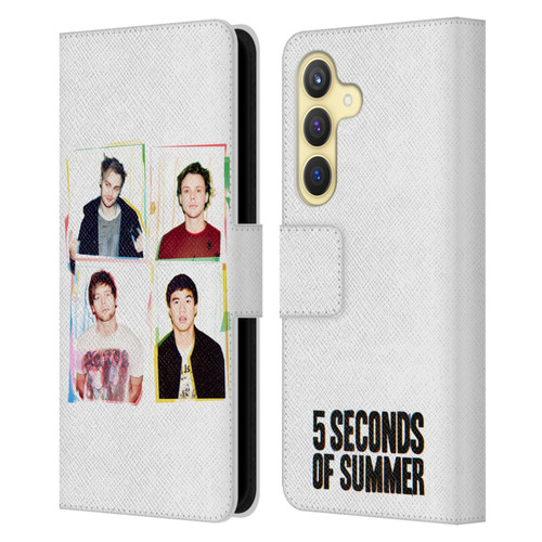 5 Seconds of Summer Posters Polaroid Leather Book Wallet Case Cover For Samsung Galaxy S24 5G