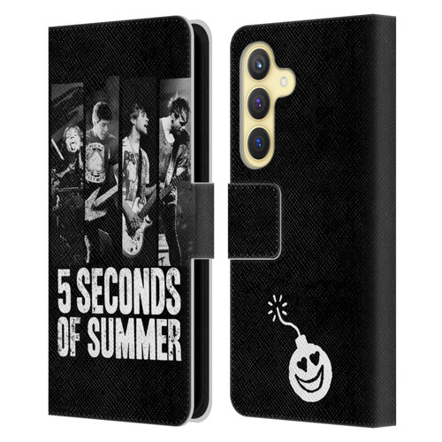 5 Seconds of Summer Posters Strips Leather Book Wallet Case Cover For Samsung Galaxy S24 5G