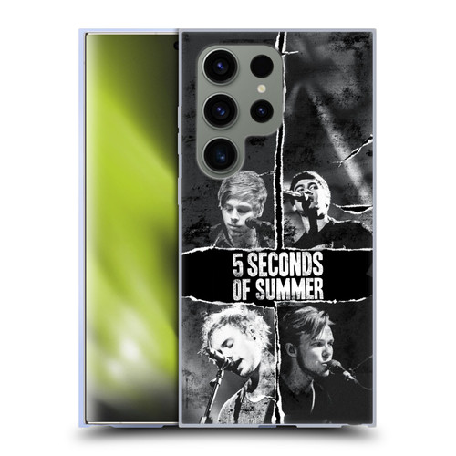 5 Seconds of Summer Posters Torn Papers 2 Soft Gel Case for Samsung Galaxy S24 Ultra 5G