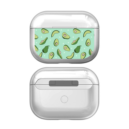 Andrea Lauren Design Art Mix Avocado Clear Hard Crystal Cover Case for Apple AirPods Pro 2 Charging Case