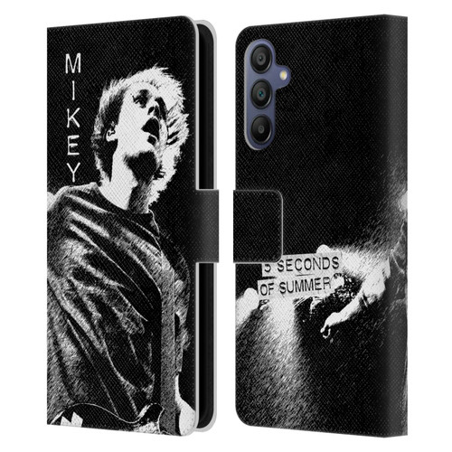 5 Seconds of Summer Solos BW Mikey Leather Book Wallet Case Cover For Samsung Galaxy A15