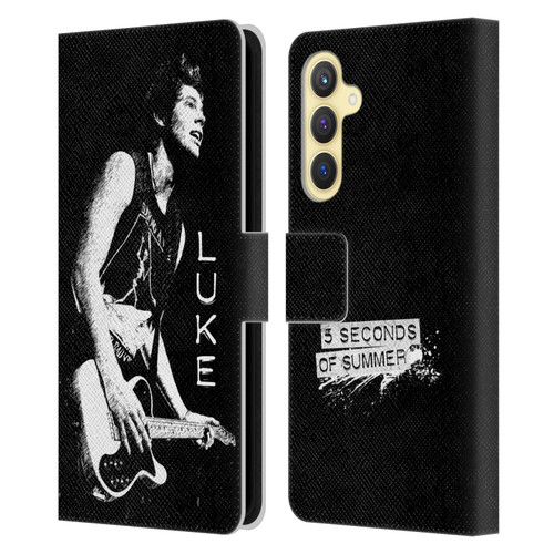 5 Seconds of Summer Solos BW Luke Leather Book Wallet Case Cover For Samsung Galaxy S23 FE 5G