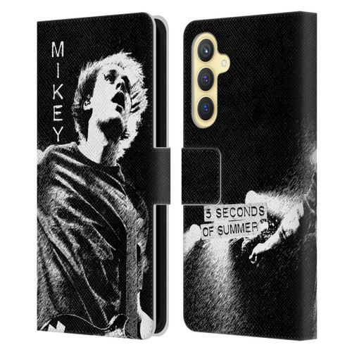 5 Seconds of Summer Solos BW Mikey Leather Book Wallet Case Cover For Samsung Galaxy S23 FE 5G