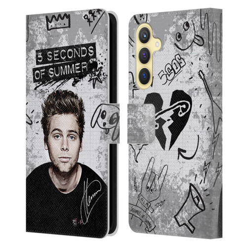 5 Seconds of Summer Solos Vandal Luke Leather Book Wallet Case Cover For Samsung Galaxy S23 FE 5G