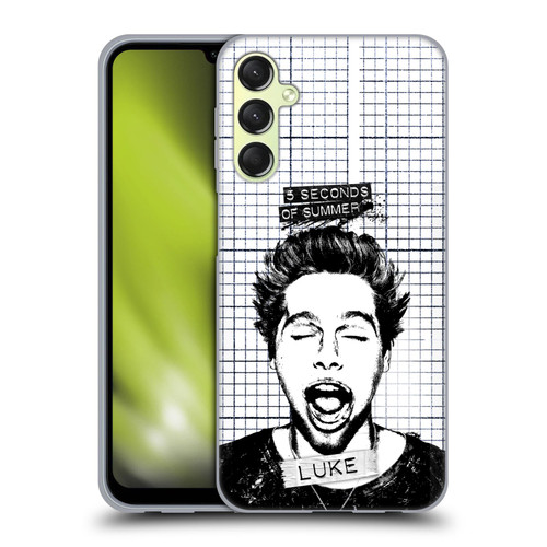 5 Seconds of Summer Solos Grained Luke Soft Gel Case for Samsung Galaxy A24 4G / M34 5G