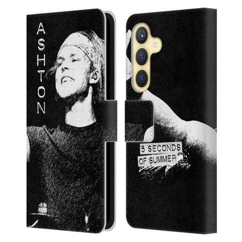 5 Seconds of Summer Solos BW Ashton Leather Book Wallet Case Cover For Samsung Galaxy S24 5G