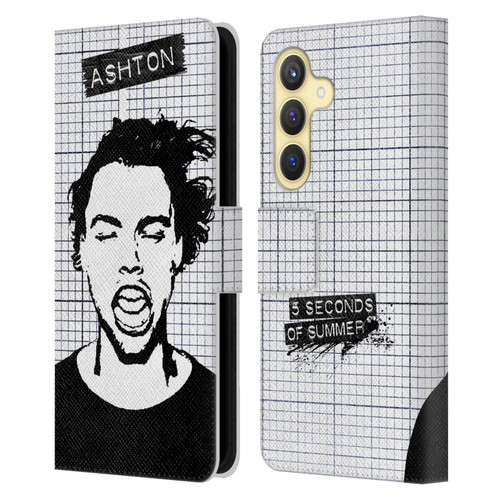 5 Seconds of Summer Solos Grained Ashton Leather Book Wallet Case Cover For Samsung Galaxy S24 5G