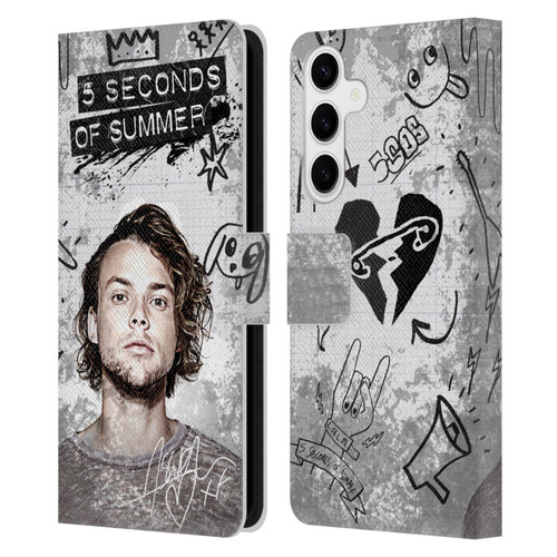 5 Seconds of Summer Solos Vandal Ashton Leather Book Wallet Case Cover For Samsung Galaxy S24+ 5G