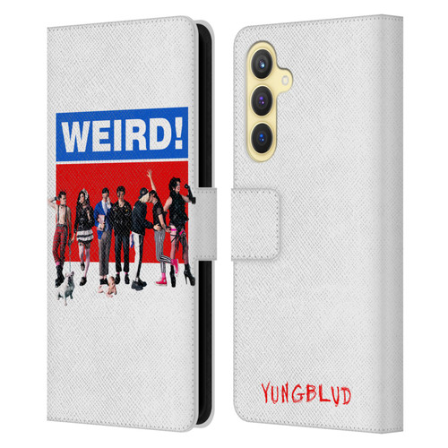 Yungblud Graphics Weird! Leather Book Wallet Case Cover For Samsung Galaxy S23 FE 5G