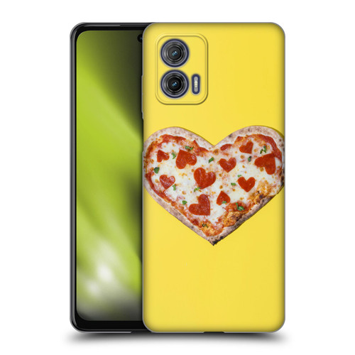 Pepino De Mar Foods Heart Pizza Soft Gel Case for Motorola Moto G73 5G