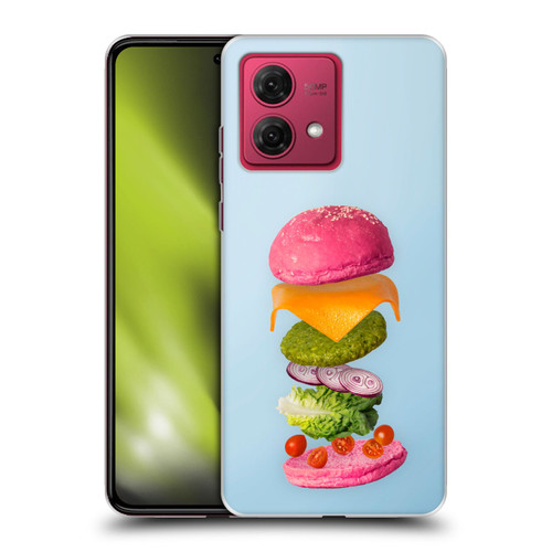 Pepino De Mar Foods Burger 2 Soft Gel Case for Motorola Moto G84 5G