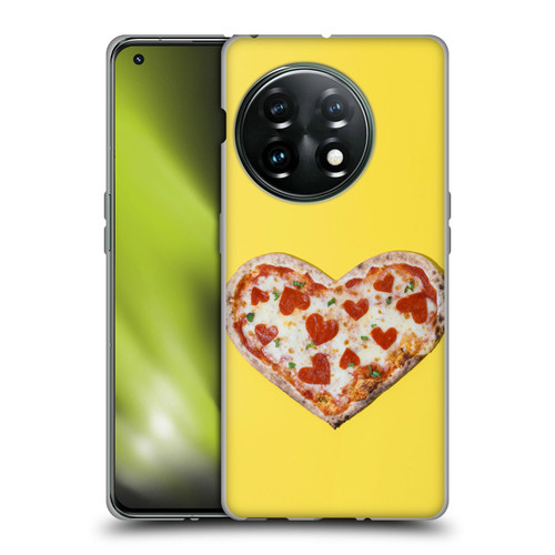 Pepino De Mar Foods Heart Pizza Soft Gel Case for OnePlus 11 5G