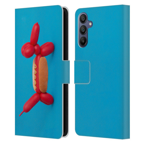 Pepino De Mar Foods Hotdog Leather Book Wallet Case Cover For Samsung Galaxy A15