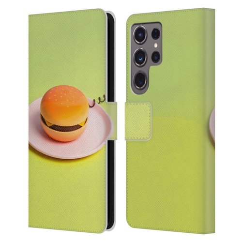 Pepino De Mar Foods Burger Leather Book Wallet Case Cover For Samsung Galaxy S24 Ultra 5G