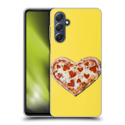Pepino De Mar Foods Heart Pizza Soft Gel Case for Samsung Galaxy M54 5G