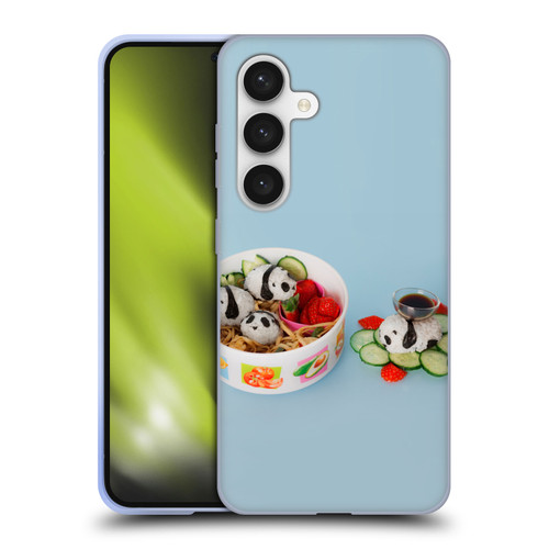 Pepino De Mar Foods Panda Rice Ball Soft Gel Case for Samsung Galaxy S24 5G