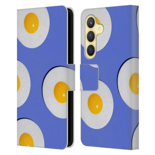 Pepino De Mar Patterns 2 Egg Leather Book Wallet Case Cover For Samsung Galaxy S24 5G