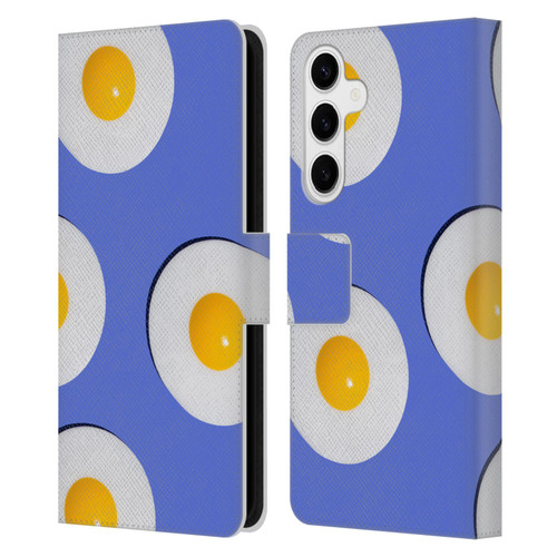 Pepino De Mar Patterns 2 Egg Leather Book Wallet Case Cover For Samsung Galaxy S24+ 5G